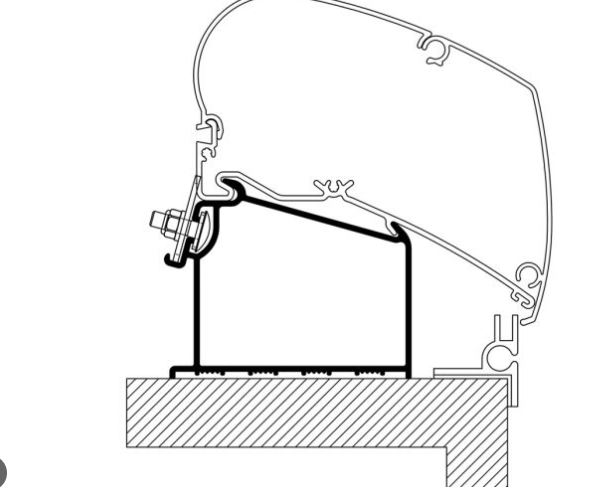 ADATTATORE TENDALINO THULE ESTERNA ADRIA