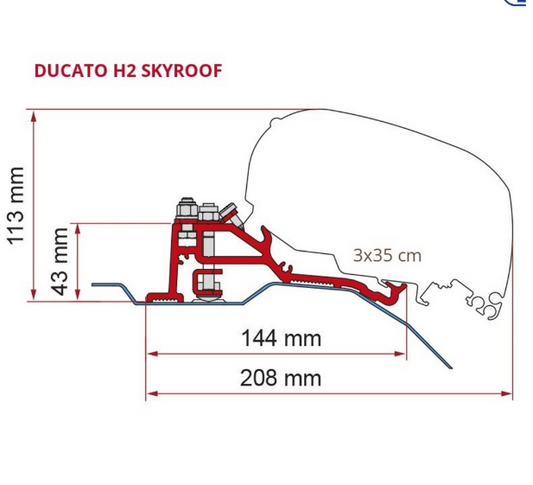 KIT staffe Fiat Ducato H2
