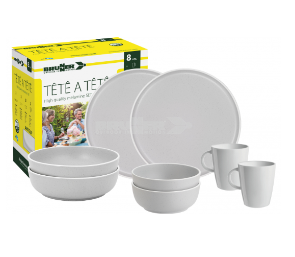 Set piatti Dolomit white